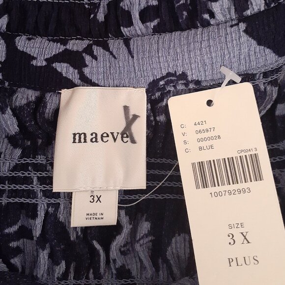 Anthropologie Maeve Smocked Blouse - Picture 6 of 11